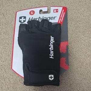 Harbinger Black Fingerless Workout Gloves